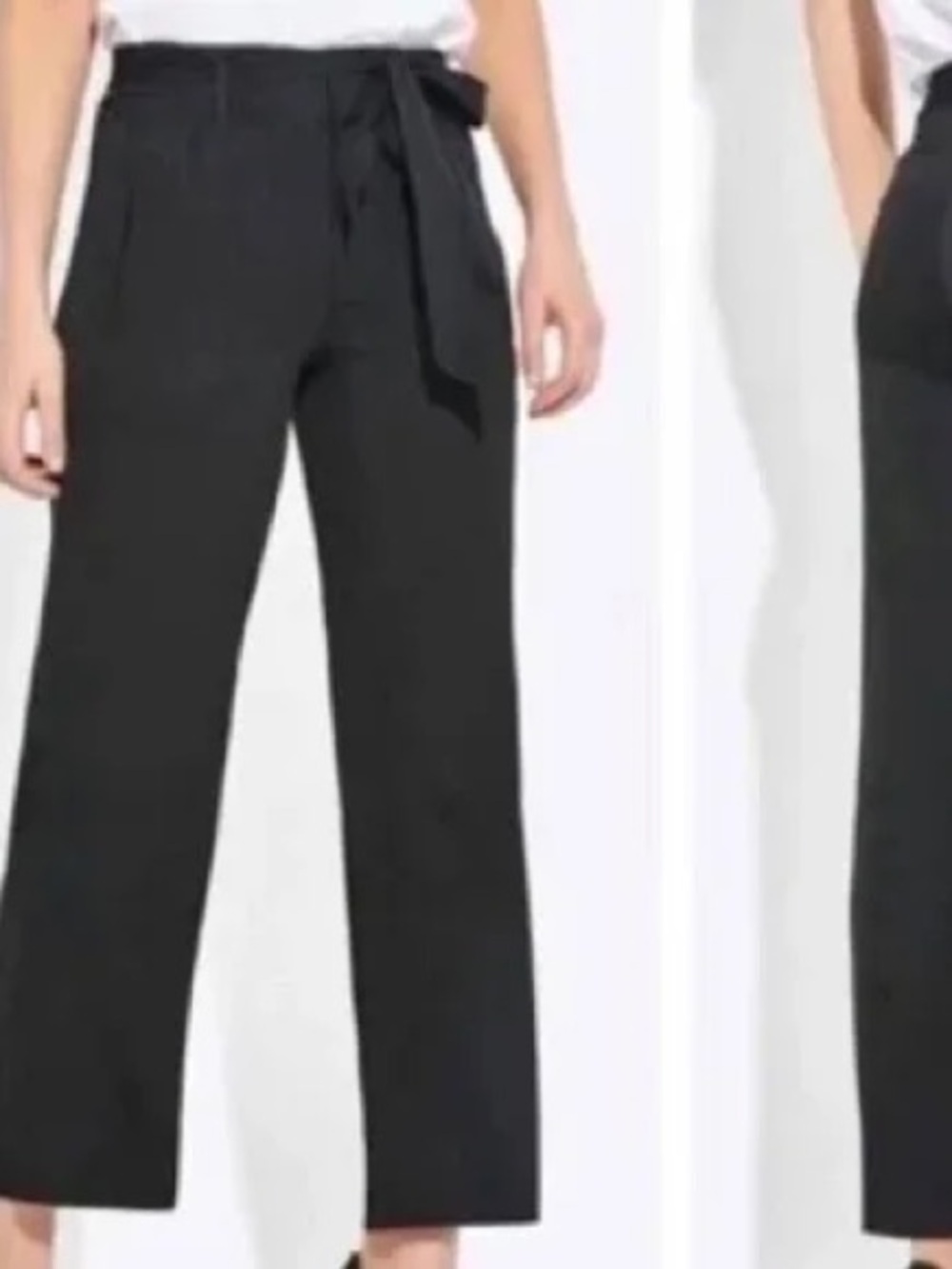 AYR Mirage Silk Pants Wide Leg Cropped High Rise size 0